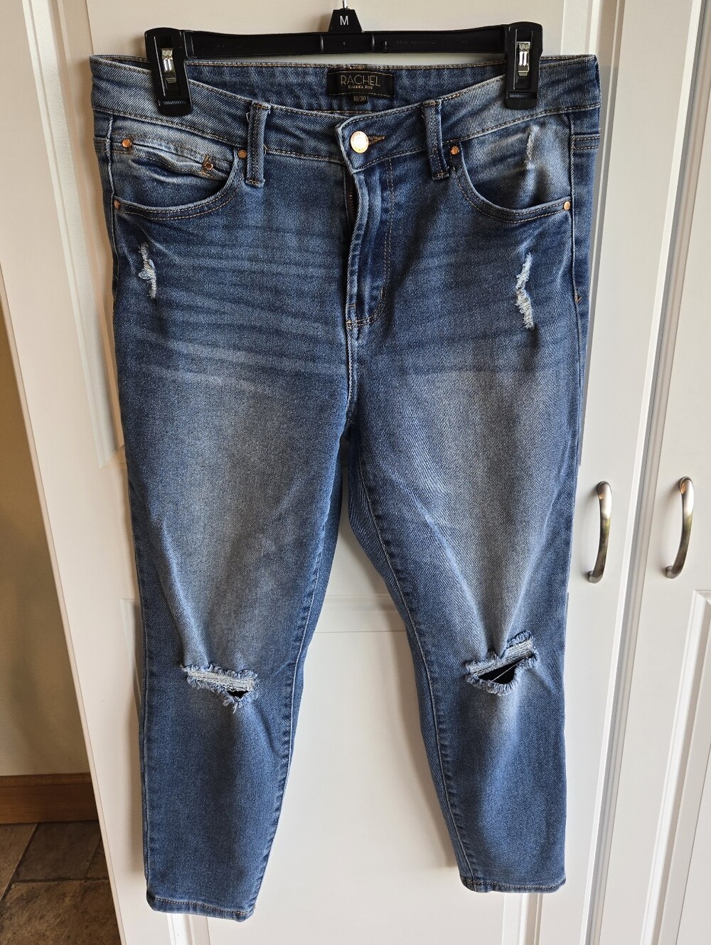 Rachel Medium Blue Distressed Boyfriend Jeans